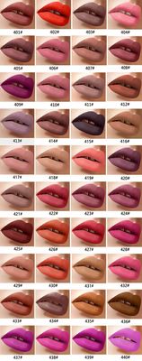 8ml Long Lasting Matte Lip Gloss , 40 Colors Makeup Lip Gloss