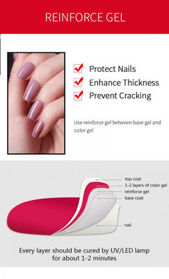 Private Label 24 Colors Soak Off 8ml Base Coat Uv Gel Nail Polish