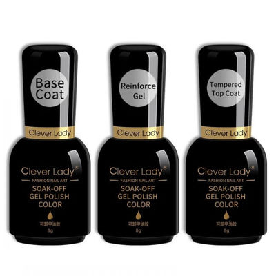 Private Label 24 Colors Soak Off 8ml Base Coat Uv Gel Nail Polish