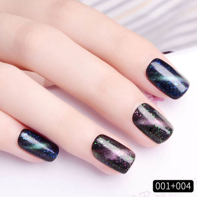 Resin Non Toxic UV Gel Nail Polish , Magnetic Cat Eye Nail Polish