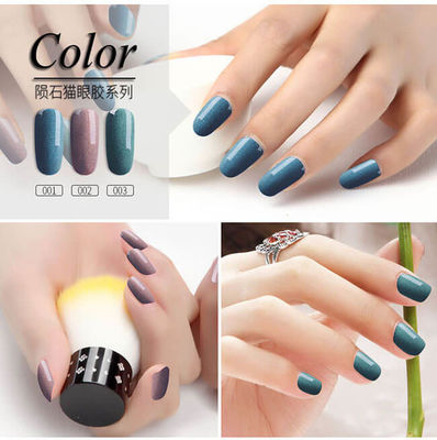8ml Safe Non Toxic Nail Polish , OEM Cat Eye Gel Nail Polish