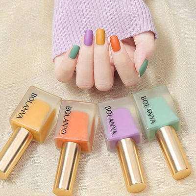 18 Colors Non Toxic Water Based Nail Polish , 0.4oz Matt Gel Nail Polish