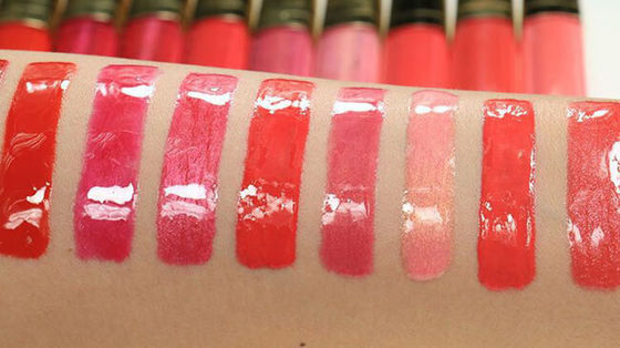 Custom Tubes Logo Light Pink Shimmer Lip Gloss , Private Label Lip Gloss