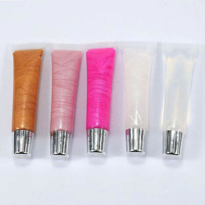 5 Colors Shimmer Lip Gloss , MSDS Transparent Glitter Lip Gloss