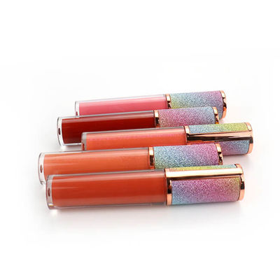 60 Colors Pink Matte Lip Gloss , OEM Private Label Organic Lip Gloss