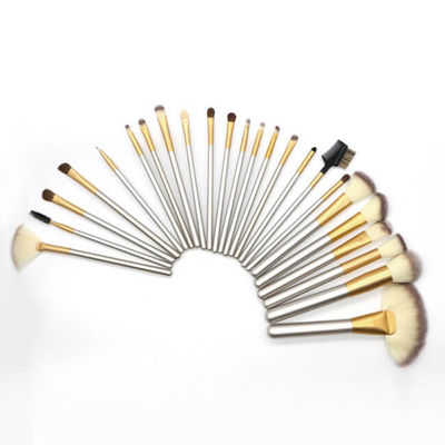 24 Pieces Synthetic Makeup Brushes Set , Eco Friendly Makeup Brush Set