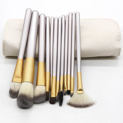 Eco Friendly 12 Pieces Synthetic Makeup Brushes Set