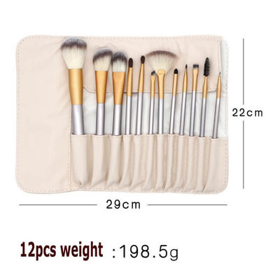 Eco Friendly 12 Pieces Synthetic Makeup Brushes Set