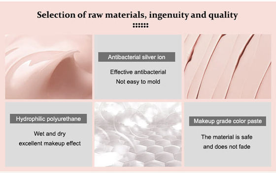 Cosmetics Makeup Sponge Egg , SGS Foundation Puff Sponges