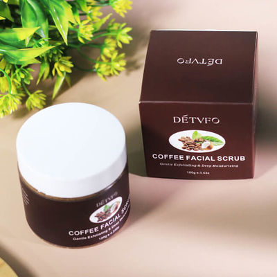 Private Label Organic Exfoliating Body Scrub , Coffee Scrub For Dead Skin