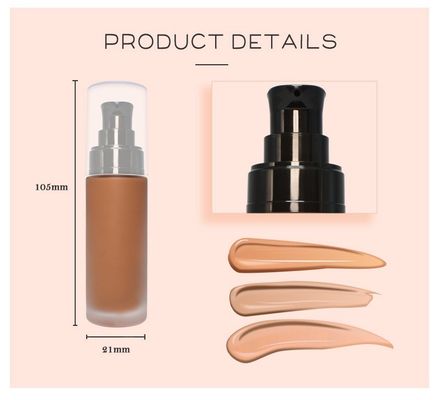 Poreless Private Label Waterproof Natural Concealer Liquid Foundation 30ml