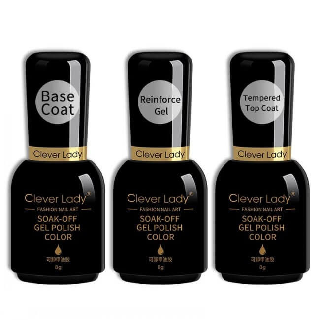 Private Label 24 Colors Soak Off 8ml Base Coat Uv Gel Nail Polish