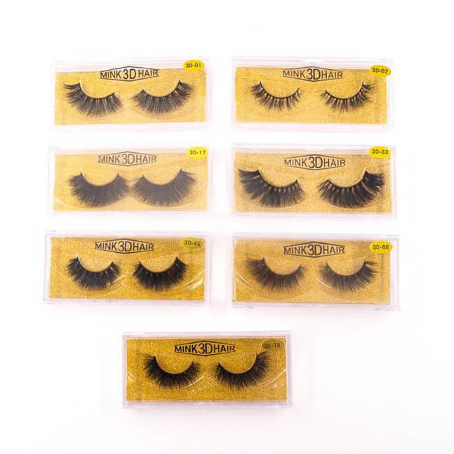 Custom Box Private Label Handmade 25mm 3D Mink Eyelashes