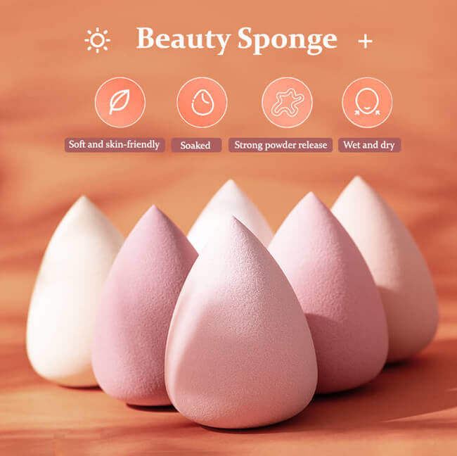 Multi Colors Latex Makeup Sponge Egg , OEM Makeup Puff Sponge